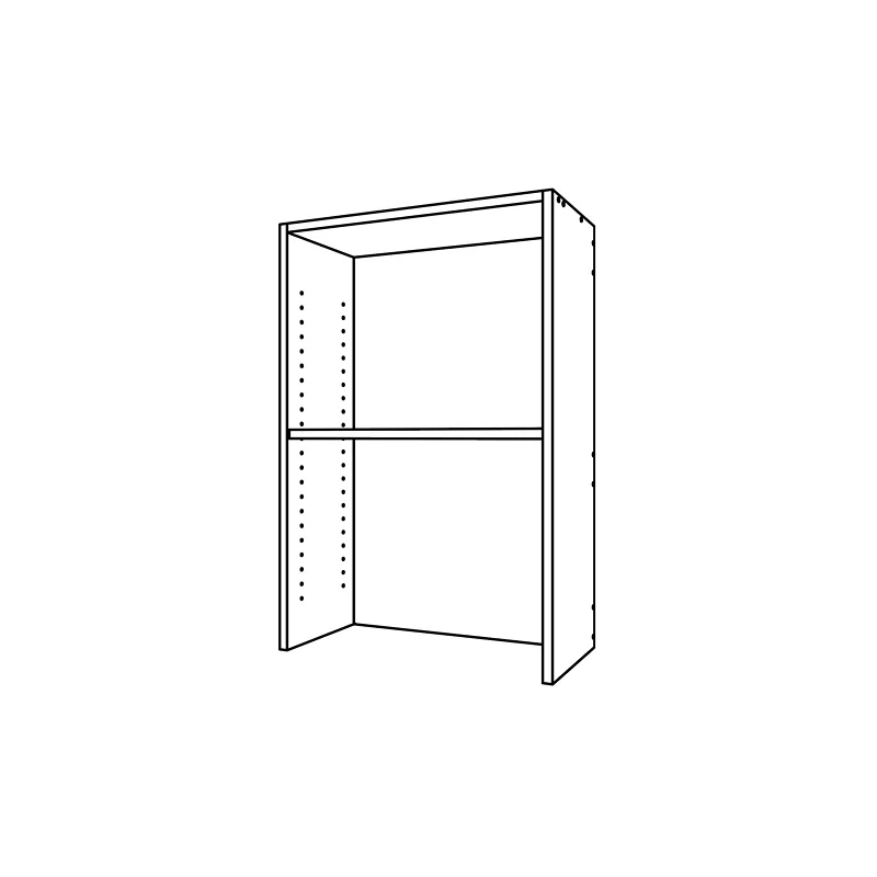 CM440, Open Hutch Cabinet technical drawing