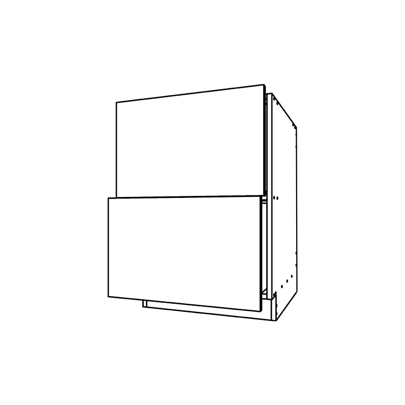 CM220, Two Drawer Base Cabinet technical drawing