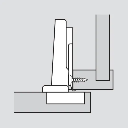 Face frame cabinet full overlay illustration