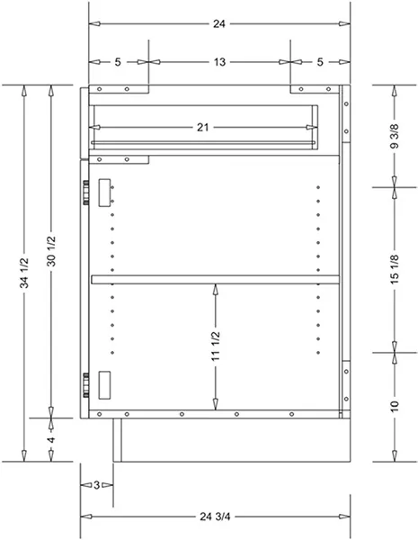 Sistema de centro de mecanizado CNC utilizado para maquinar componentes de gabinetes