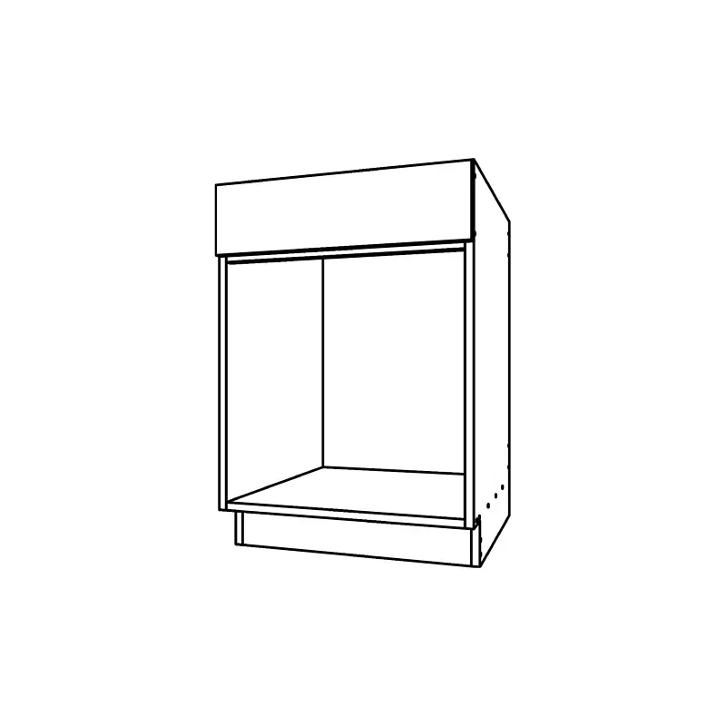 CM150, Open Base Cabinet with False Front technical drawing