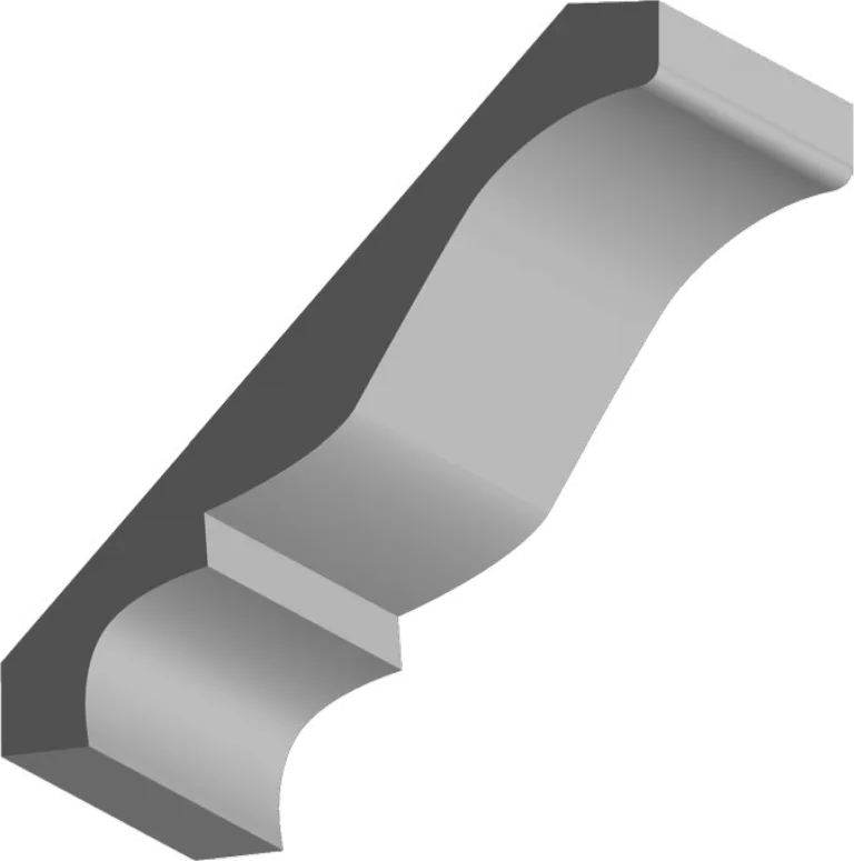 Colonial 3, Crown Moulding