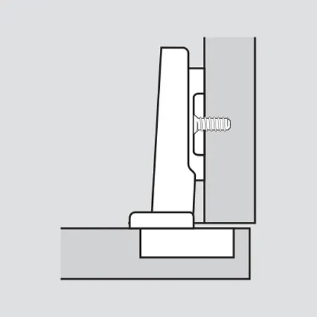 Frameless cabinet full overlay illustration