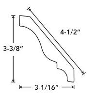 Crown #4, Thermofoil Crown Moulding