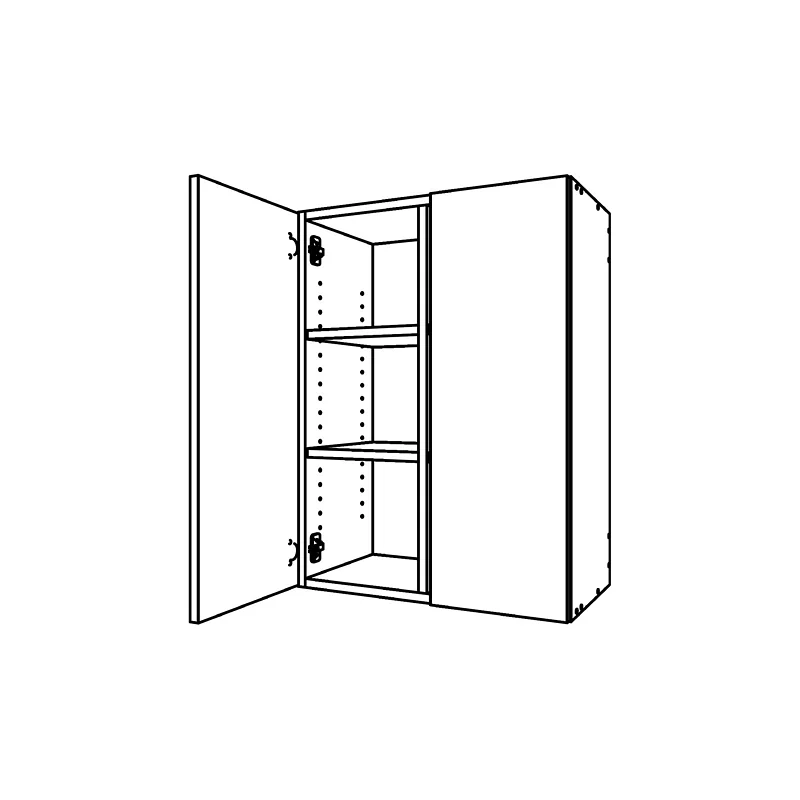 CM312, Two Door Divided Upper Cabinet technical drawing