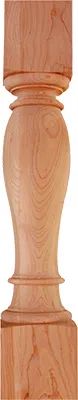 Turned wood post style A