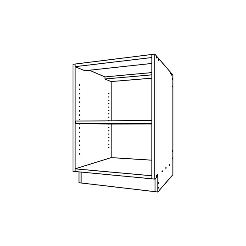 CM100, Open Base Cabinet technical drawing