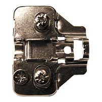PLA-CMW2FLASC, 2mm Frameless Adjustable Plate for Soft Close w/ Screws