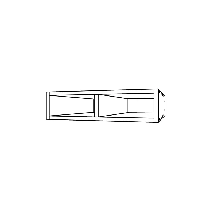 CM191, Storage Apron with One Vertical Divider technical drawing