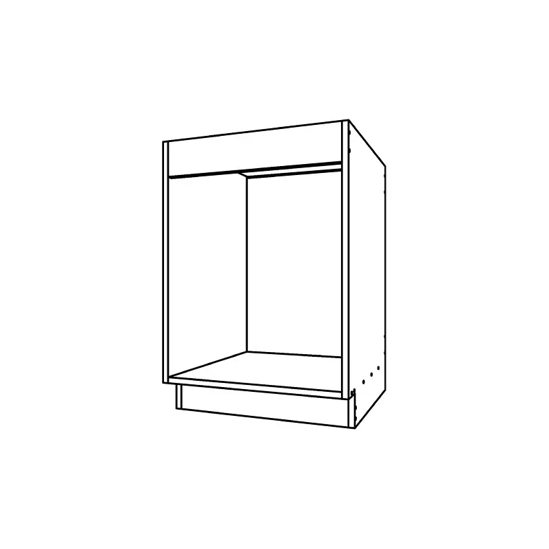 CM140, Open Base Cabinet with 4-1/2" Apron technical drawing