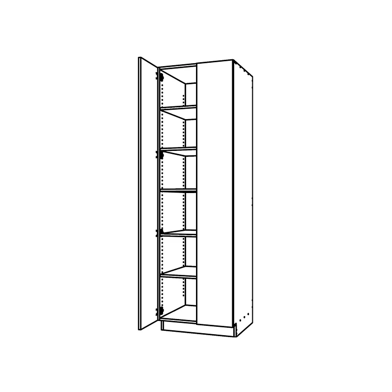 CM402, Two Door Tall Cabinet technical drawing