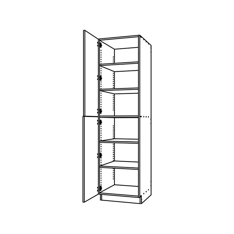 CM423, Two Door Tall Cabinet technical drawing