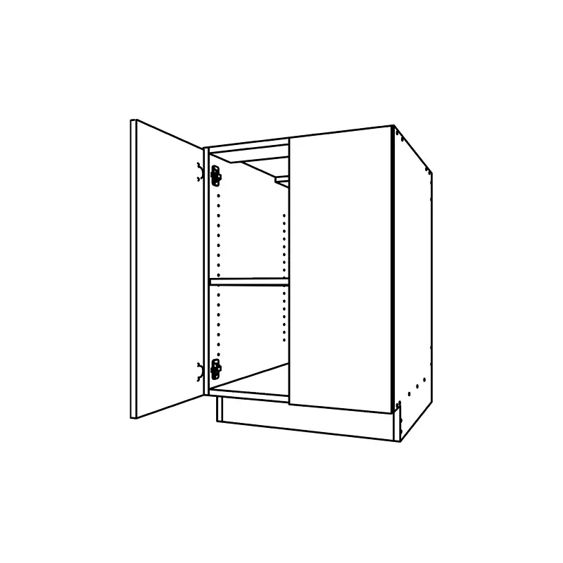CM102, Two-Door Base Cabinet technical drawing
