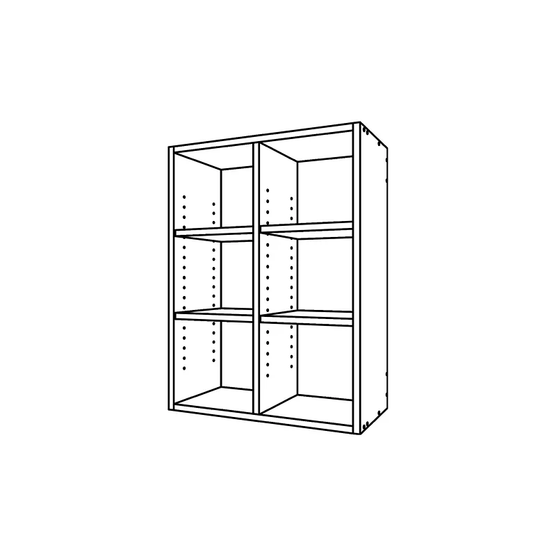 CM310, Open Divided Upper Cabinet technical drawing