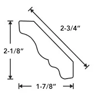 Crown #2, Thermofoil Crown Moulding