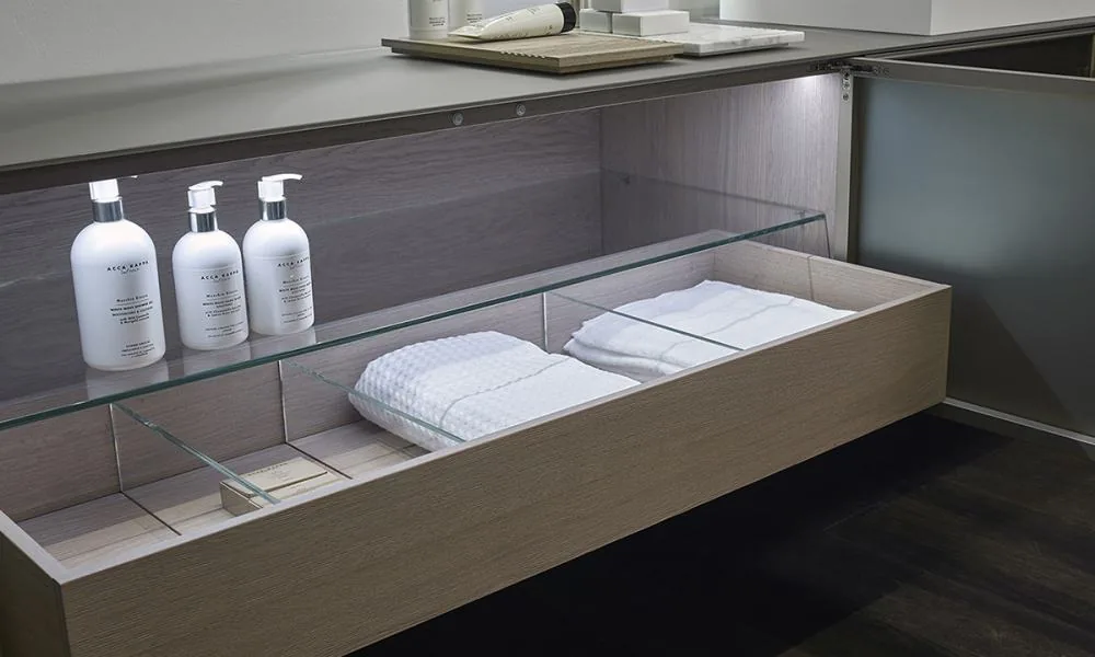 Custom Bathroom Drawers, custom bathroom cabinetry by Ultimate Cabinets, Inc.