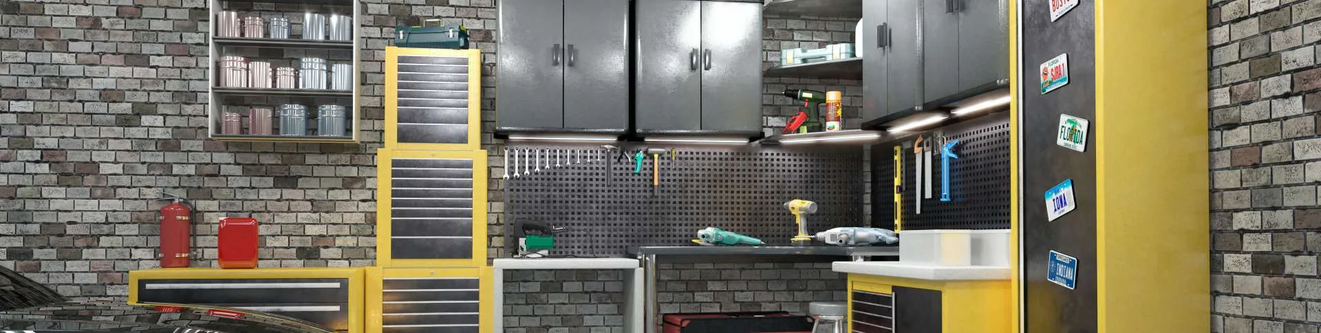Garage Utility Cabinets, custom storage cabinetry by Ultimate Cabinets, Inc.