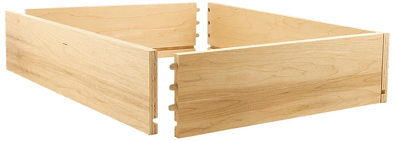 Doweled Construction drawer box detail