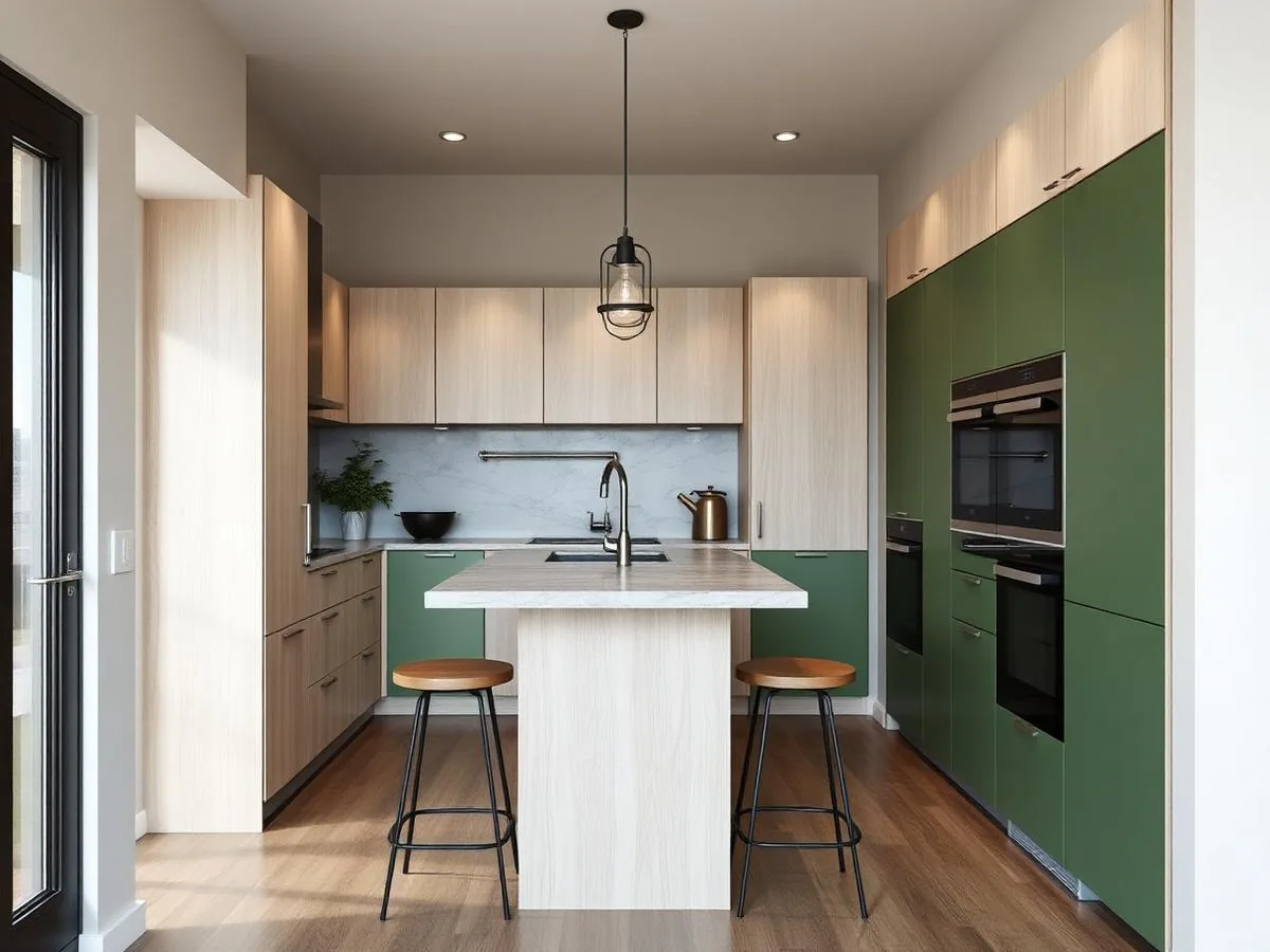 Galley Kitchen custom kitchen island