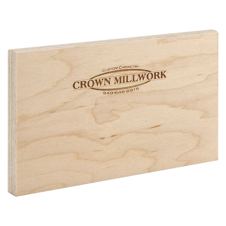 Laser engraved logo on a custom drawer box, example 3